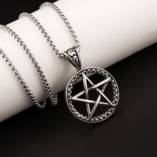 Personalized pentagram pendant