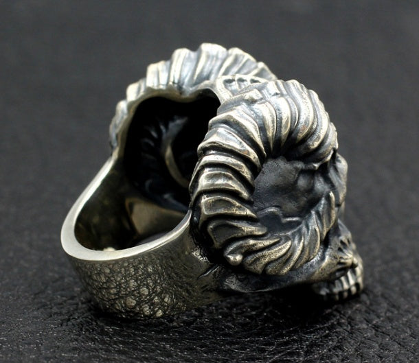 Satan Claw Demon Big Ring 925 Sterling Silver Thai Silver Handmade Skeleton Gothic Tough Guy Locomotive Index Finger Ring