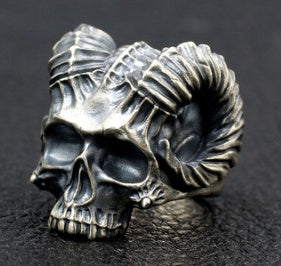 Satan Claw Demon Big Ring 925 Sterling Silver Thai Silver Handmade Skeleton Gothic Tough Guy Locomotive Index Finger Ring