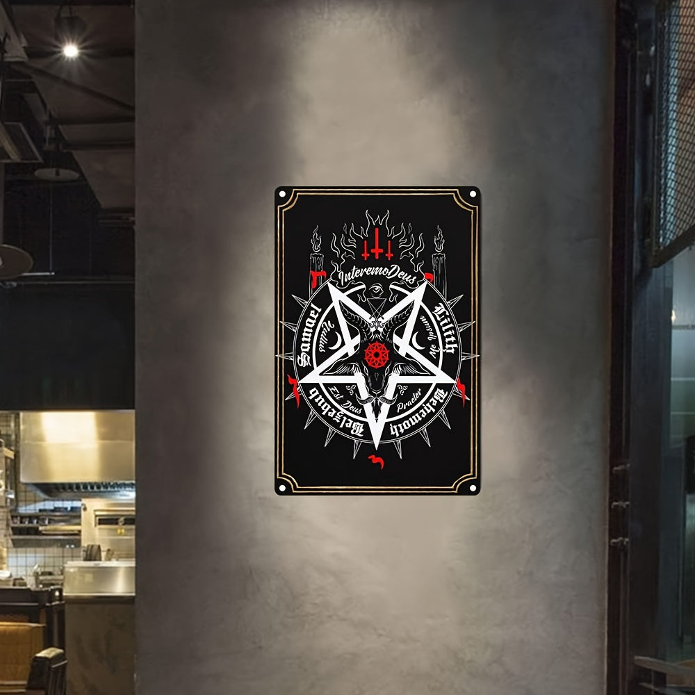 1pc, Large Satanic Summoning Sigil Aluminum Sign