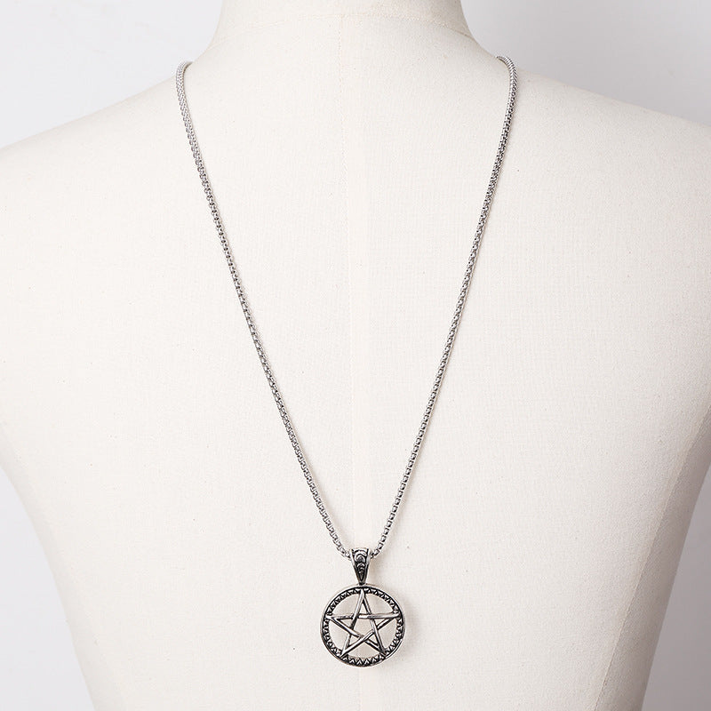 Personalized pentagram pendant