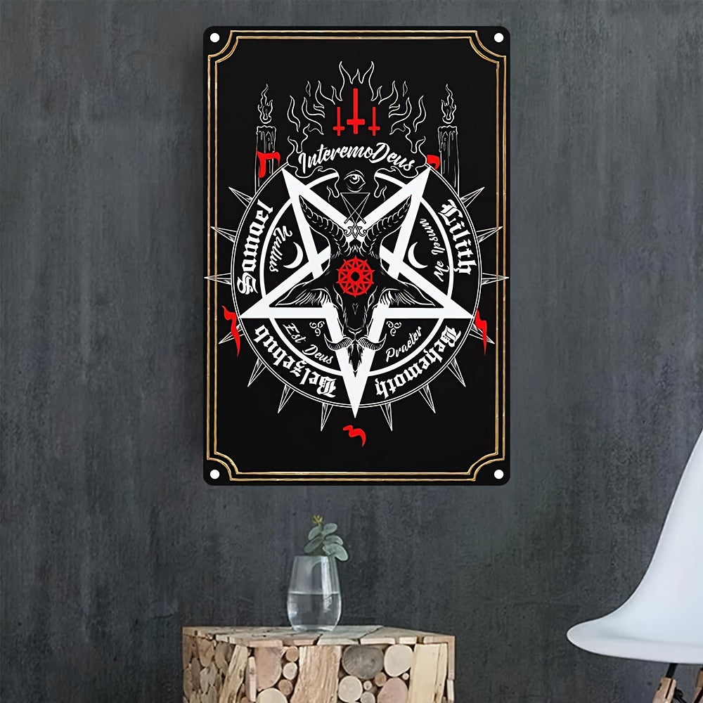 1pc, Large Satanic Summoning Sigil Aluminum Sign