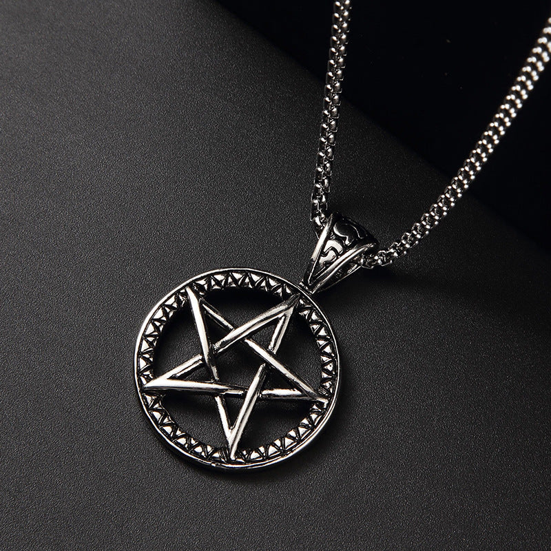 Personalized pentagram pendant