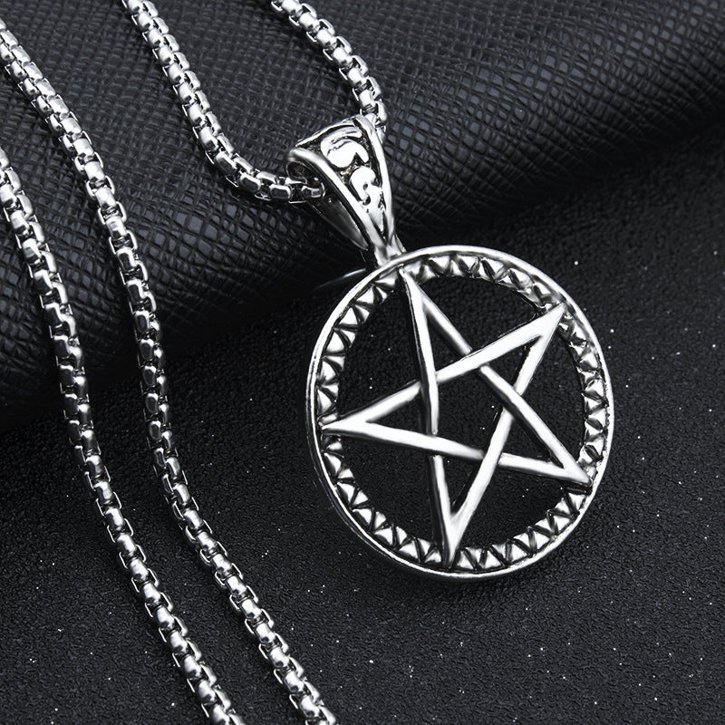 Personalized pentagram pendant