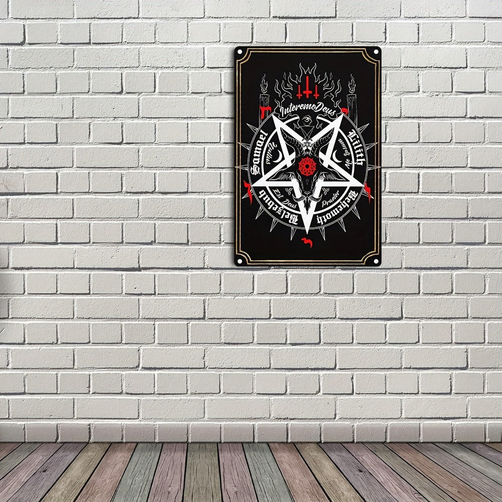 1pc, Large Satanic Summoning Sigil Aluminum Sign