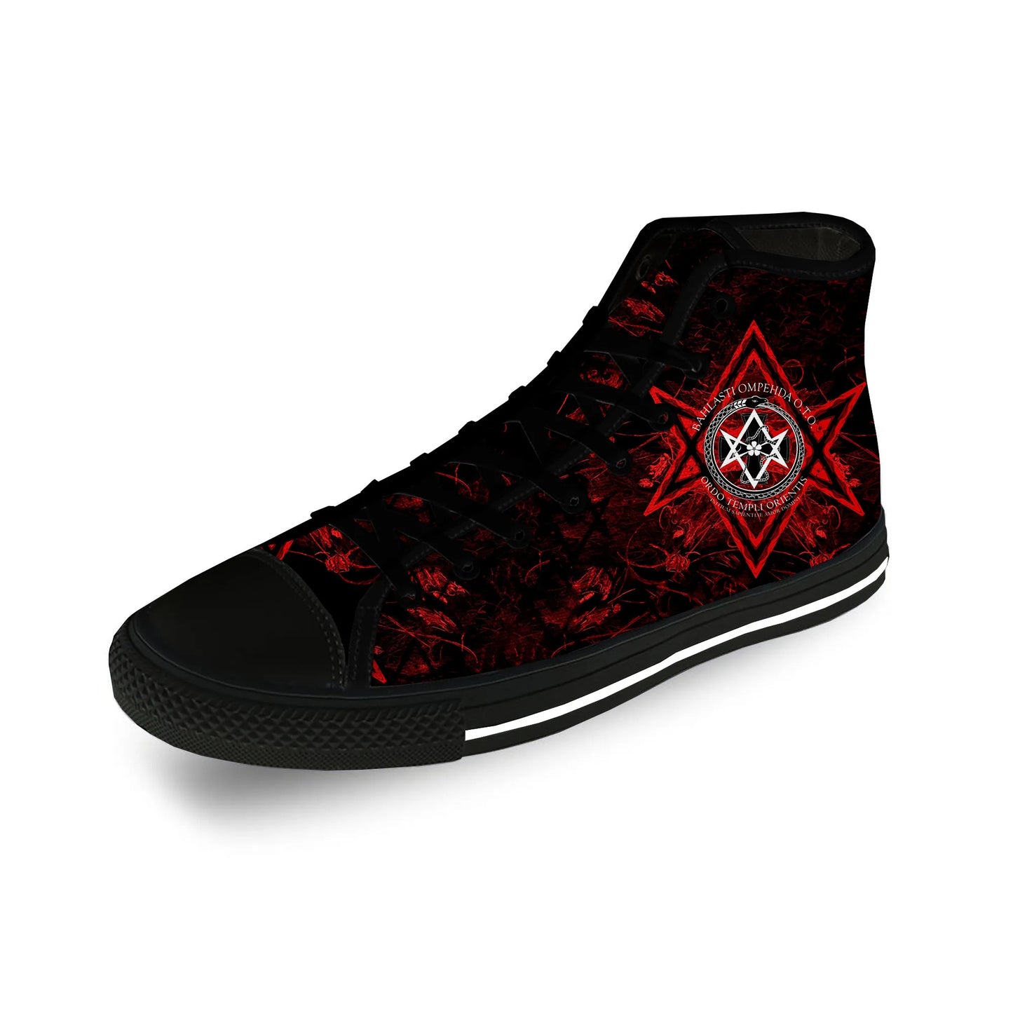 Hot Pentagram Gothic Demon Satan Satanic Casual Cloth Sneakers