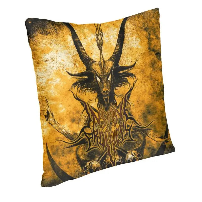 Devil Goat Baphomet Cushion Cover 50x50 cm Hail Satan Occult Magic Velvet Luxury Throw Pillow Case Home Decor Bedding Pillowcase