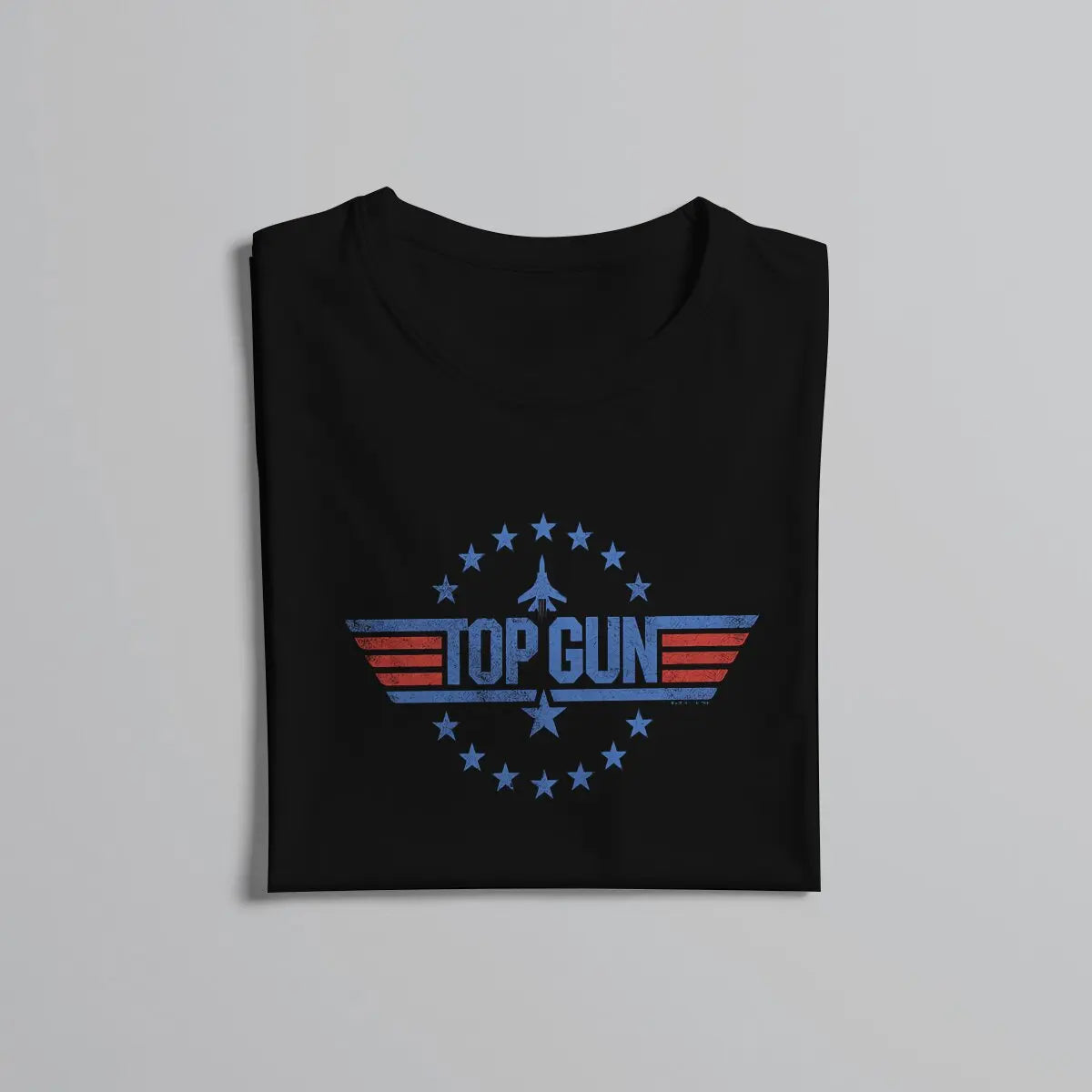 Maglietta Top Gun blu Magliette da uomo gotiche Abbigliamento estivo Maglietta girocollo Harajuku