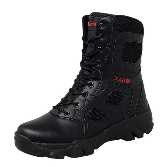 Men Male masculine  Mens Casual Shoes Leather Boot Motorcycle Ankle Boots Black Botas Masculinity  Mountaineering shoes