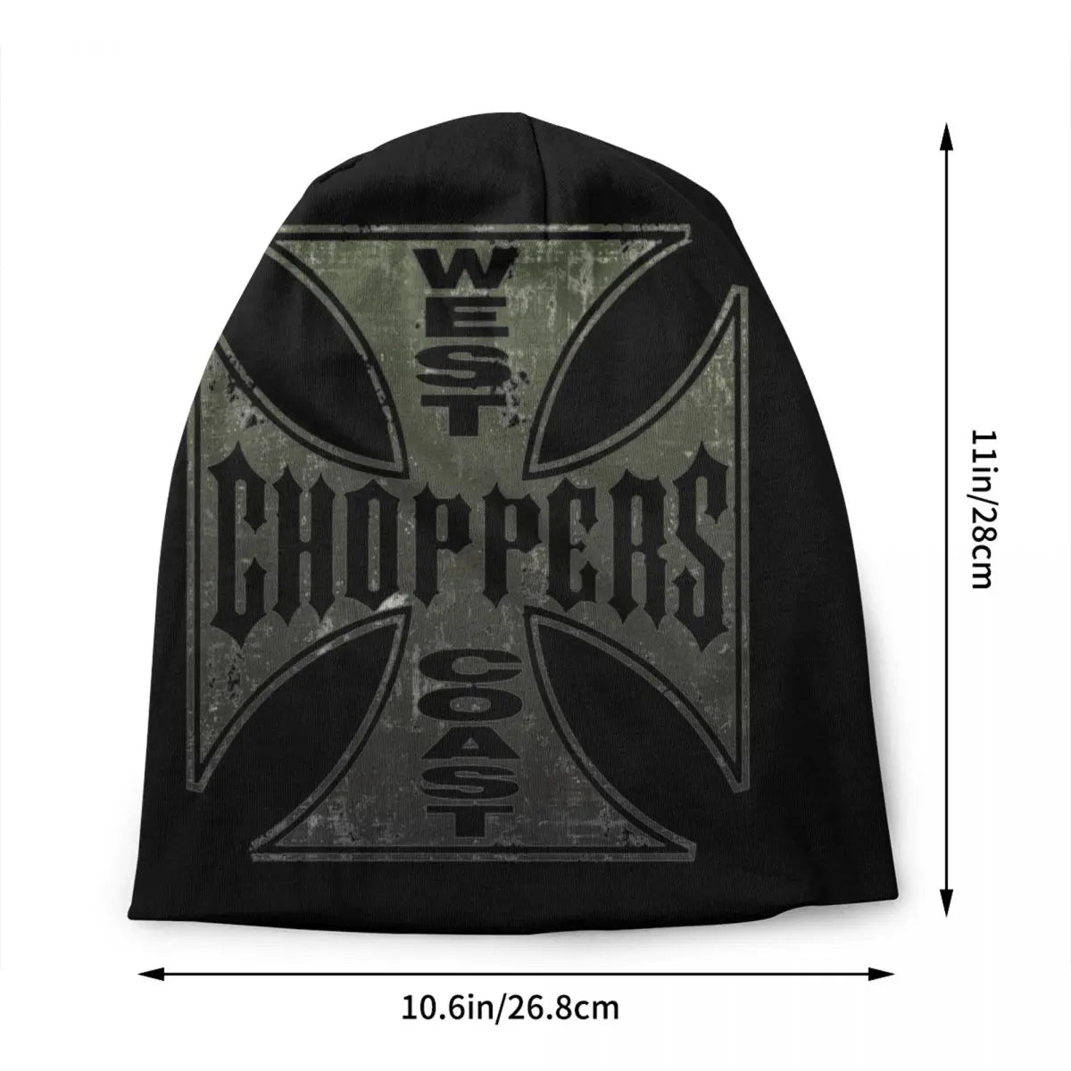 West Coast Iron Cross Choppers Berretto Unisex Inverno Caldo Berretto Uomo Cappelli Lavorati a Maglia Hip Hop Outdoor Sci Skullies Berretti Berretto