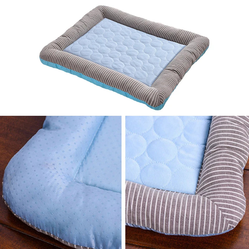 Pet Supplies Summer Ice Silk Nesting Pads Small And Medium-sized Multi-functional Ice Cool Pet Kennel Dog Cat Pads