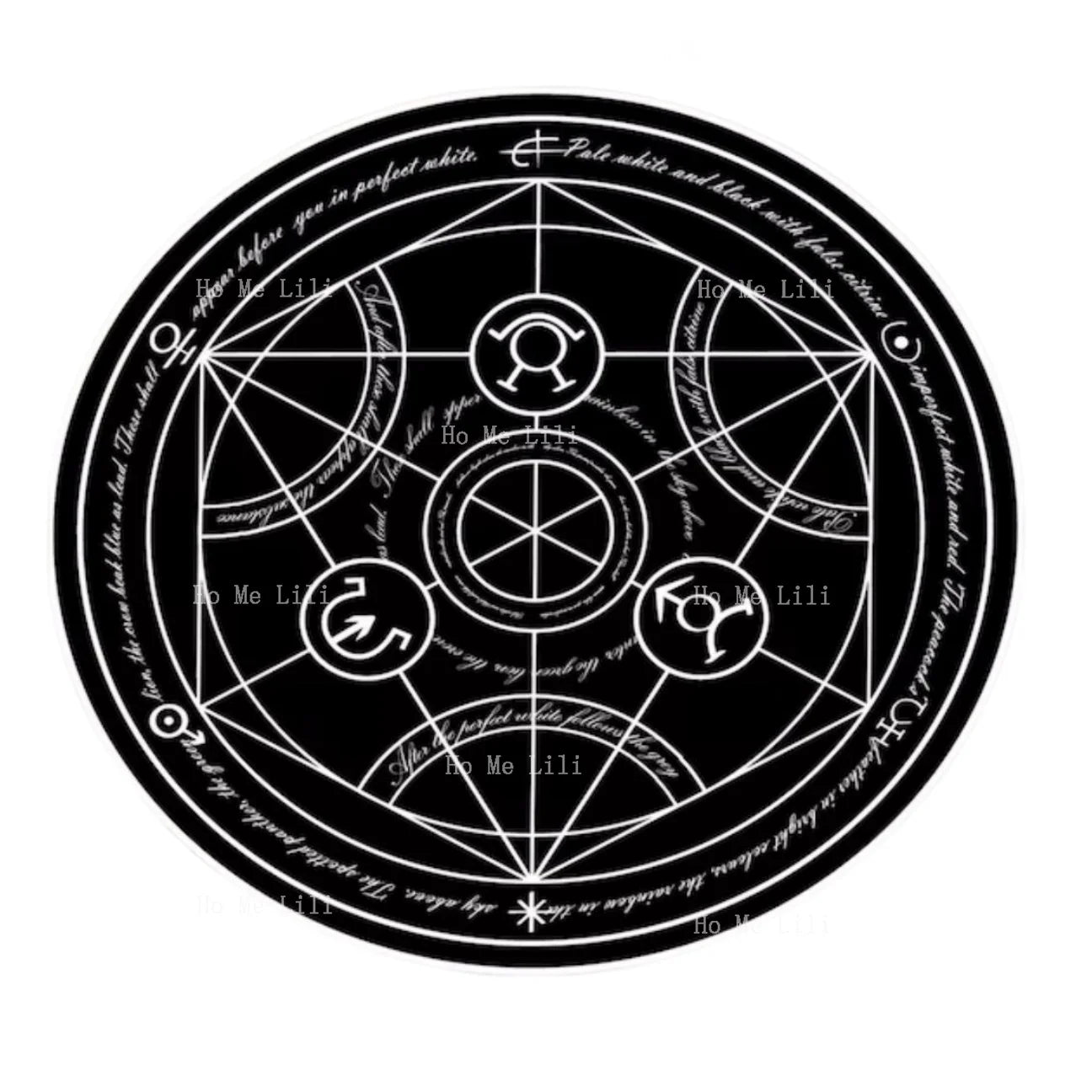 Transmutation Circle, Full Metal Alchemist Carpet Japanese Anime Manga Rug