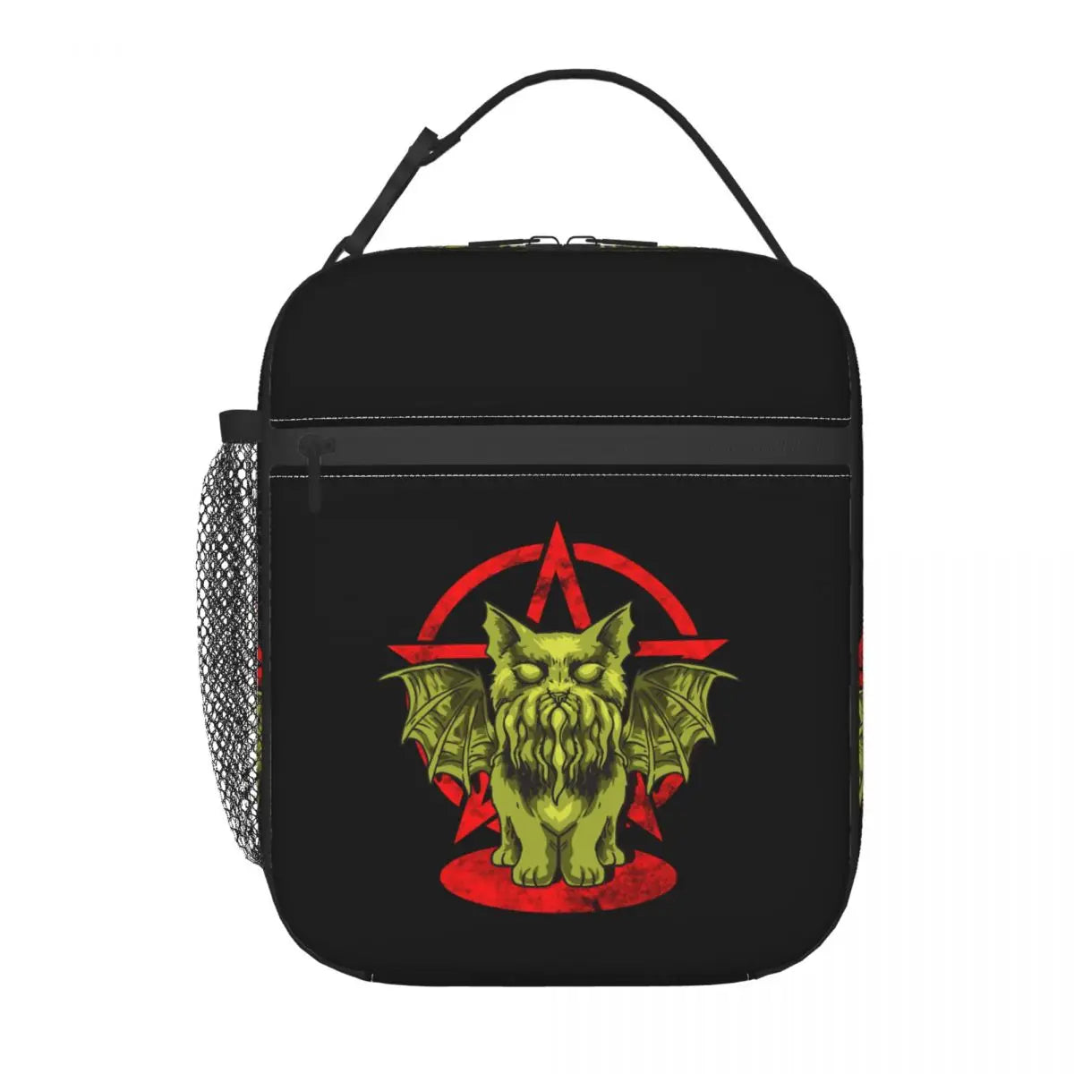 Funny Satanic Cathulhu Cat Cthulhu Insulated Lunch Bagmal Cooler Bento