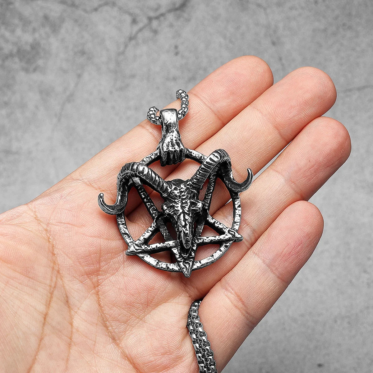 Devil Satan Pendant Retro Goat Horn Necklaces Rock accessories