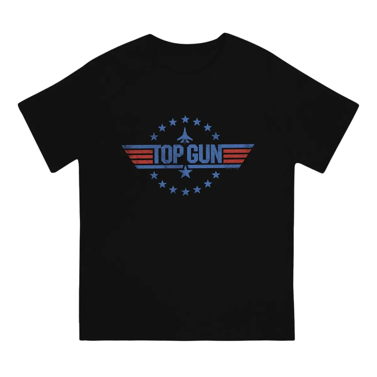 Maglietta Top Gun blu Magliette da uomo gotiche Abbigliamento estivo Maglietta girocollo Harajuku