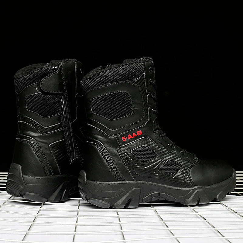 Männer Männlich maskulin Herren Freizeitschuhe Lederstiefel Motorradstiefeletten Schwarz Botas Männlichkeit Bergsteigerschuhe