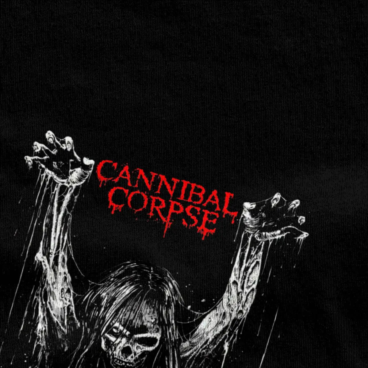 Death Metal Band Cannibal Corpse Power Merch Maglietta per Uomo Donna Musica Gotica Incredibile Maglietta 100% Cotone Abbigliamento per Tutte le Stagioni