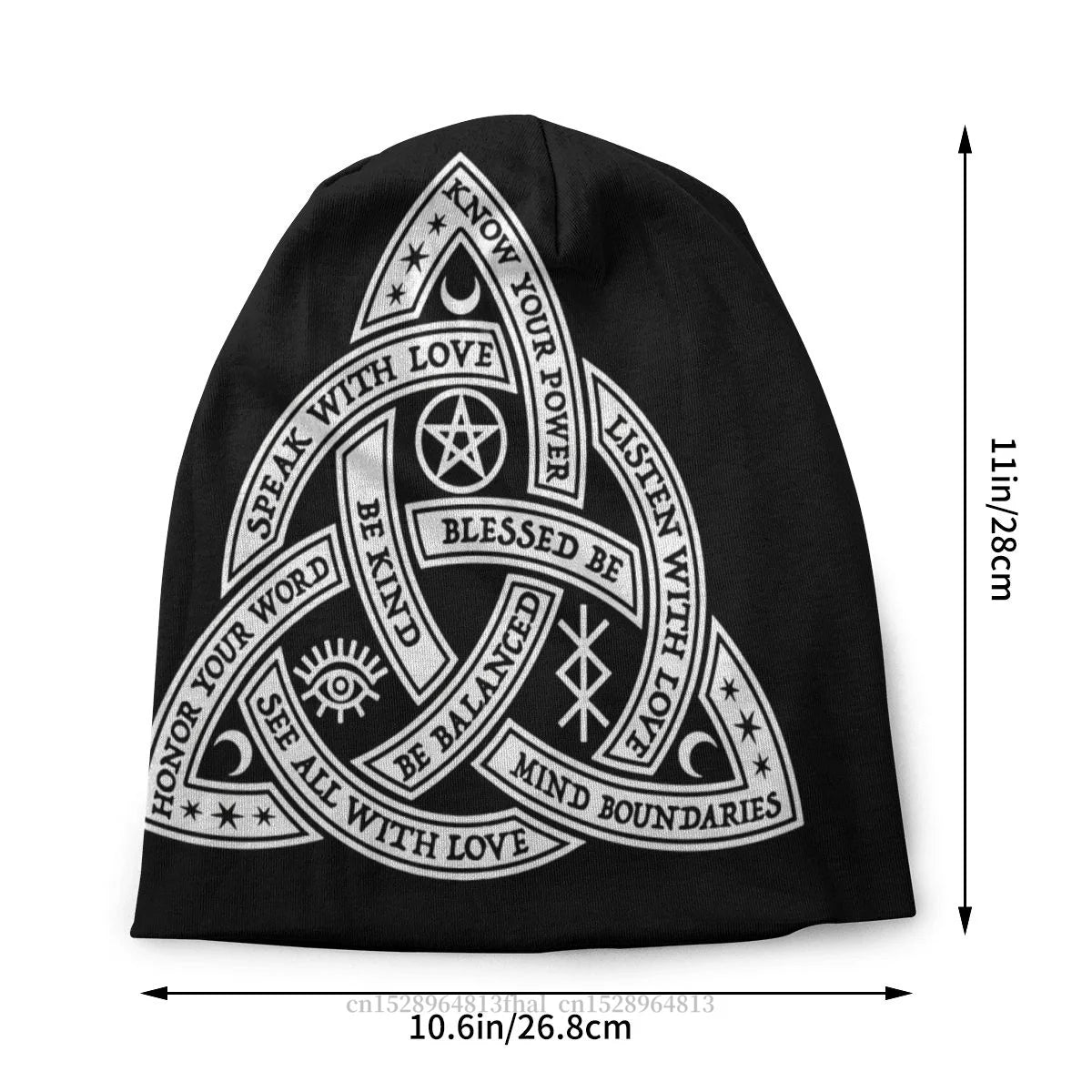 Good Witch Celtic Knot Bonnet Homme Outdoor Dünner Hut Gothic Skullies Beanies Caps Für Männer Frauen Stil Baumwollhüte