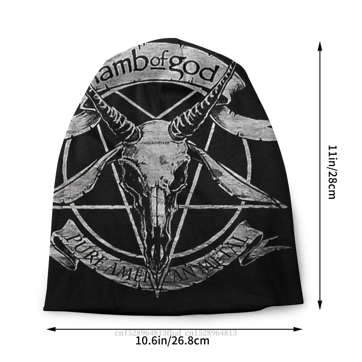 Black Metal Outdoor Beanie Hats Lamb Of God Skullies Beanies Hat Bonnet Hipster Caps Men Women's Earmuffs