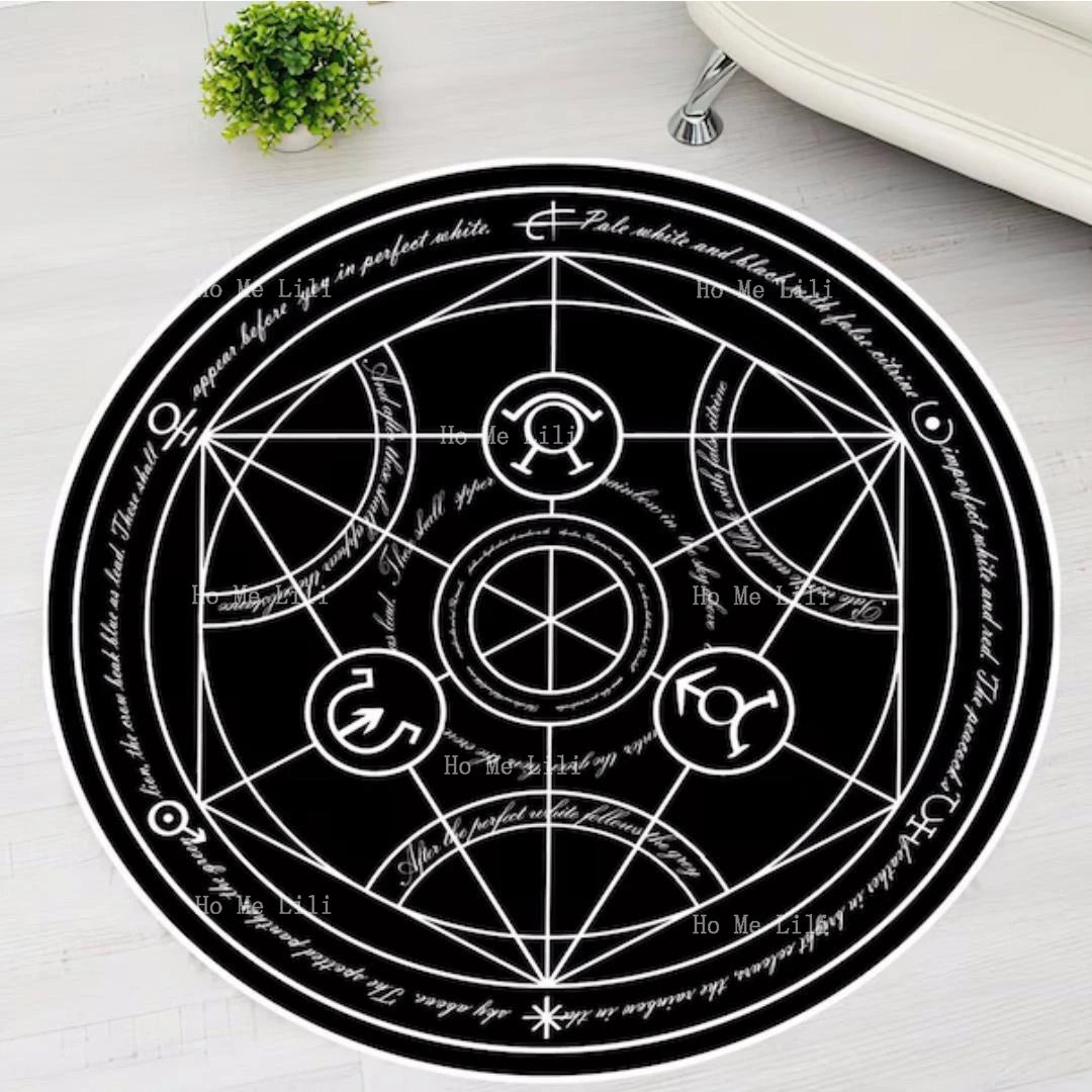 Transmutation Circle, Full Metal Alchemist Carpet Japanese Anime Manga Rug