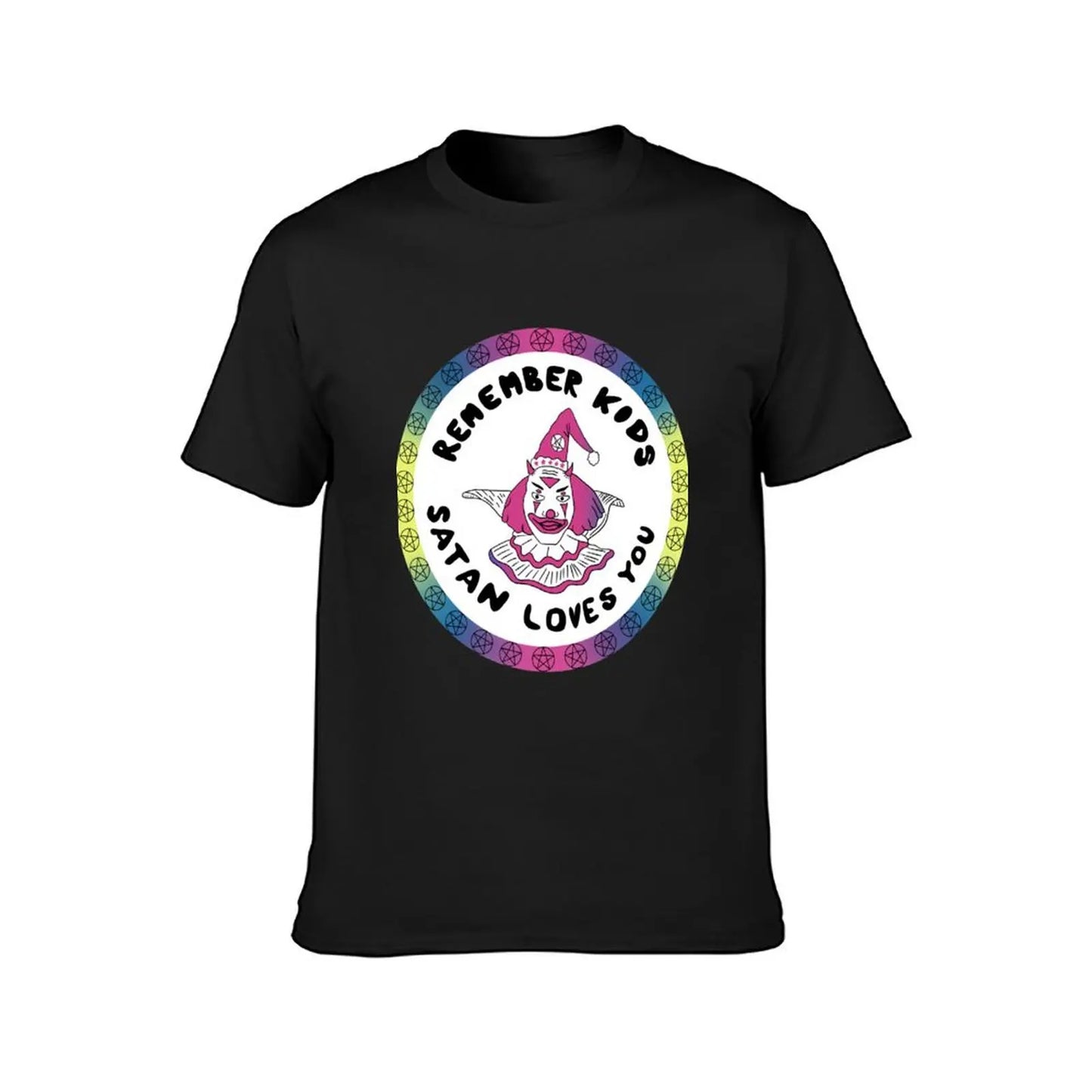 Ricordate i bambini Satana vi ama T-Shirt grafica anime magliette semplici da uomo