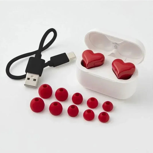 Bluetooth Wireless Headphones Heart-shaped Headphones Women's Headphones High-quality Heartshaped Earbuds Girl Gift