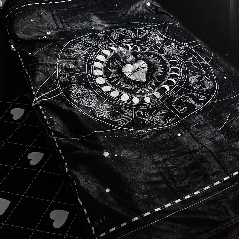 Thorn witch wind sheets Gothic Gothic Dark 12 Constellation mysterious velvet blanket sofa blanket blanket tapestry nap blanket