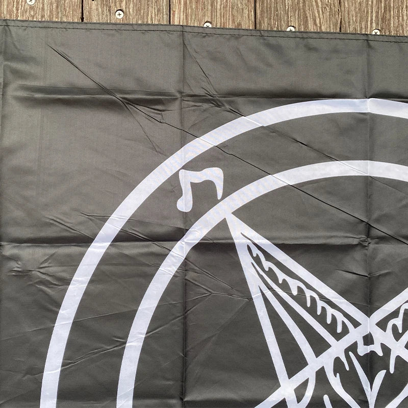 Flagge Kirche SATAN Flagge 5ft * 3 ft - Tempelritter Satan Pentagramm Flagge