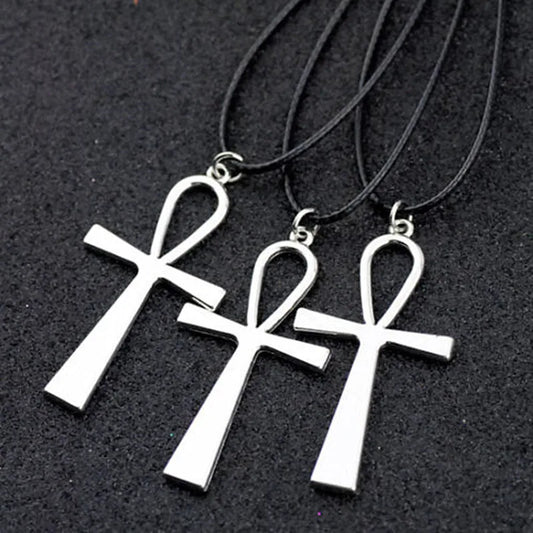 10pcs Cool Ancient Egyptian Eye of Horus/Ankh Cross Charms Pendant necklace Jewelry wholesale for Men Women