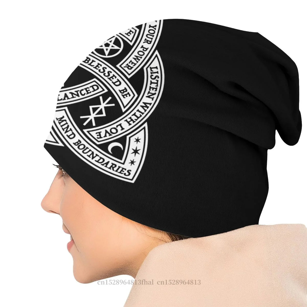 Good Witch Celtic Knot Bonnet Homme Outdoor Dünner Hut Gothic Skullies Beanies Caps Für Männer Frauen Stil Baumwollhüte