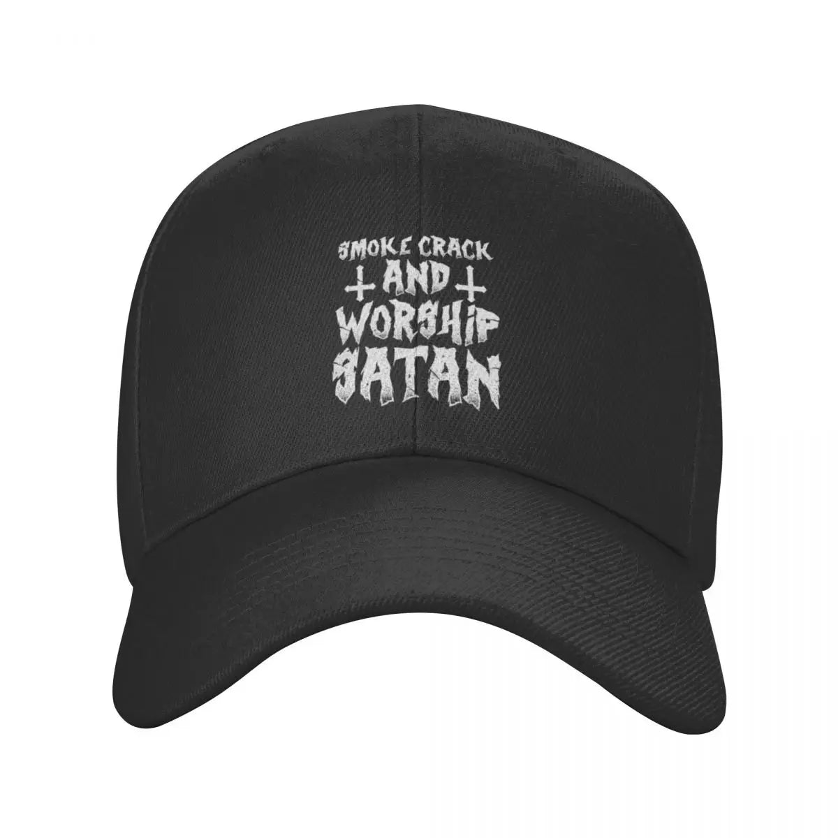 Smoke Crack And Worship Satan Baseball Cap Kapuze Kindermütze Golfmütze Damen 2024 Herren