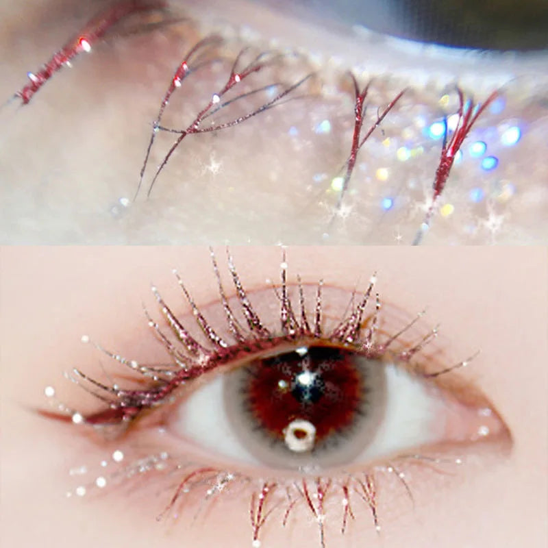 Diamond Glitter Eyes Mascara Naturale Spesso Impermeabile