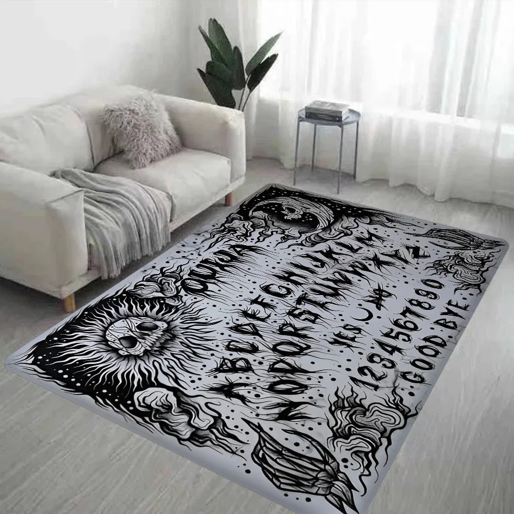 Ouija Tarot Witchcraft Gothic Bathroom Mat INS Style Soft Bedroom Floor House Laundry Room Mat Anti-skid Welcome Doormat