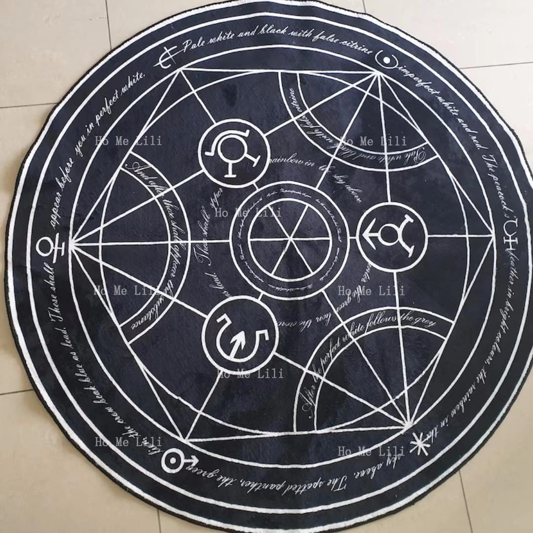 Transmutation Circle, Full Metal Alchemist Carpet Japanese Anime Manga Rug