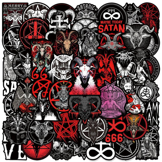 10/30/50pcs  New Satan Graffiti Stickers Fridge Decals