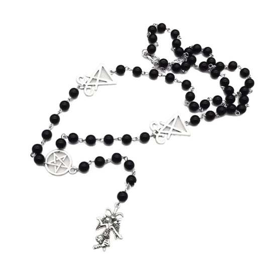 1pc Retro Gothic Style Pendant Necklace - Crafted from Durable Stainless Steel,